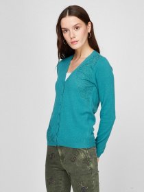Кардиган Sassofono модель A191-SF-461282-1, Бірюзовий Фото