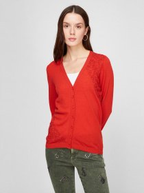 Кардиган Sassofono модель A191-SF-461282-1, Червоний Фото