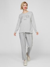 Свитшот Sassofono модель A201-SF-1533, Сірий Фото