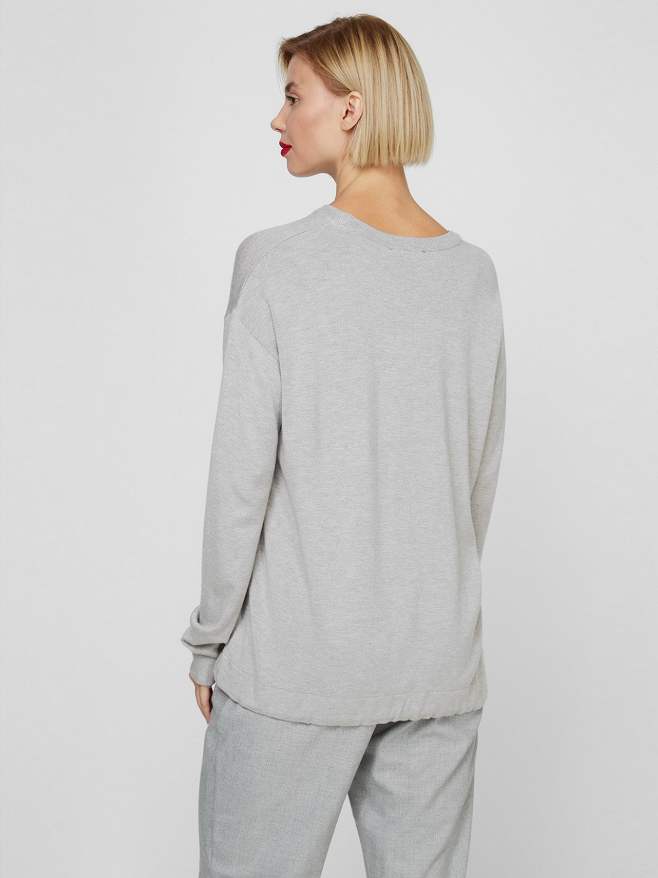 Свитшот Sassofono модель A201-SF-1533-1, Сірий Фото