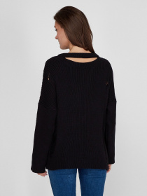 Свитер Sassofono модель A201-SF-407141, Чорний Фото