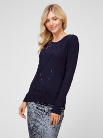 Свитер Sassofono модель A201-SF-471111, СИНІЙ Фото