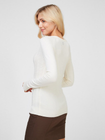 Свитер Sassofono модель A201-SF-473112, МОЛОЧНИЙ Фото