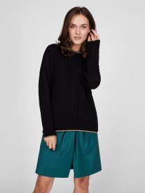 Свитер Sassofono модель A201-SF-729111, Чорний Фото