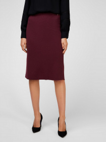 Юбка миди Sassofono модель A201-SF-700081, БОРДОВИЙ Фото
