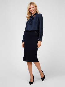 Юбка миди Sassofono модель A201-SF-700081, СИНІЙ Фото