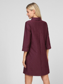 Платье мини Sassofono модель A201-SC-17043, Бордовий Фото