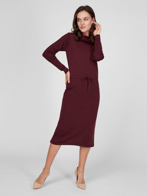 Платья Sassofono модель A201-SF-729171, Вишня Фото