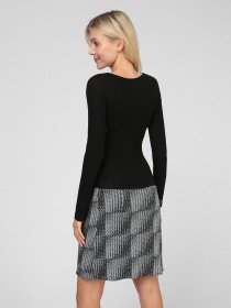 Платье мини Sassofono модель A201-SC-1817, ЧОРНИЙ Фото