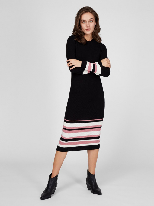 Платья Sassofono модель A201-SF-727171, ЧОРНИЙ Фото