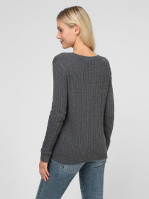 Джемпер Sassofono модель A191-SF-790111, Сірий Джемпер Sassofono модель A191-SF-790111, Сірий Фото