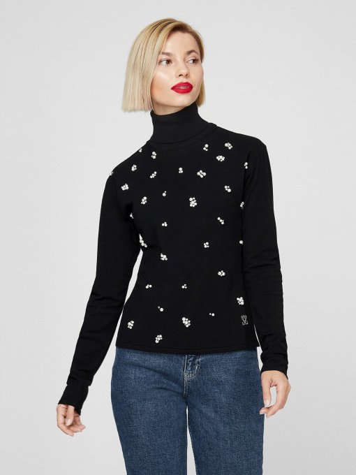 Водолазка Sassofono модель A201-SF-790115-1, Чорний Фото