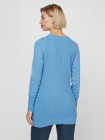 Свитер Sassofono модель A201-SC-27624, Блакитний Фото