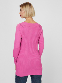 Свитер Sassofono модель A201-SC-27624, Фуксія Фото