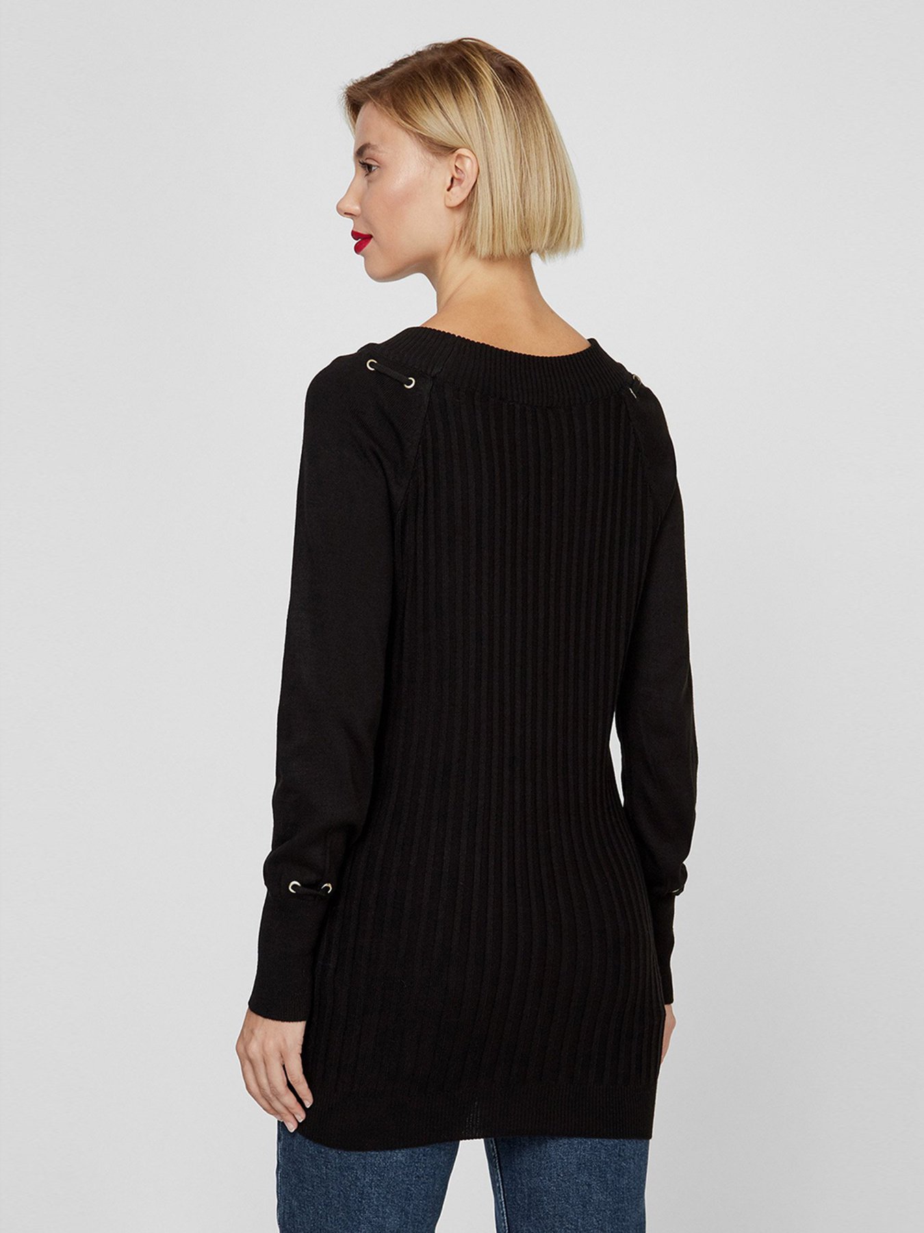 Свитер Sassofono модель A201-SC-27624, Чорний Фото