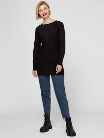 Свитер Sassofono модель A201-SC-27624, Чорний Фото