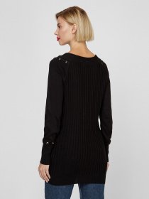 Свитер Sassofono модель A201-SC-27624, Чорний Свитер Sassofono модель A201-SC-27624, Чорний Фото