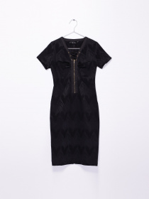 Платье миди Sassofono модель 131-CL-94817 ЧОРНИЙ Фото