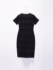 Платье миди Sassofono модель 131-CL-94817 ЧОРНИЙ Платье миди Sassofono модель 131-CL-94817 ЧОРНИЙ Фото