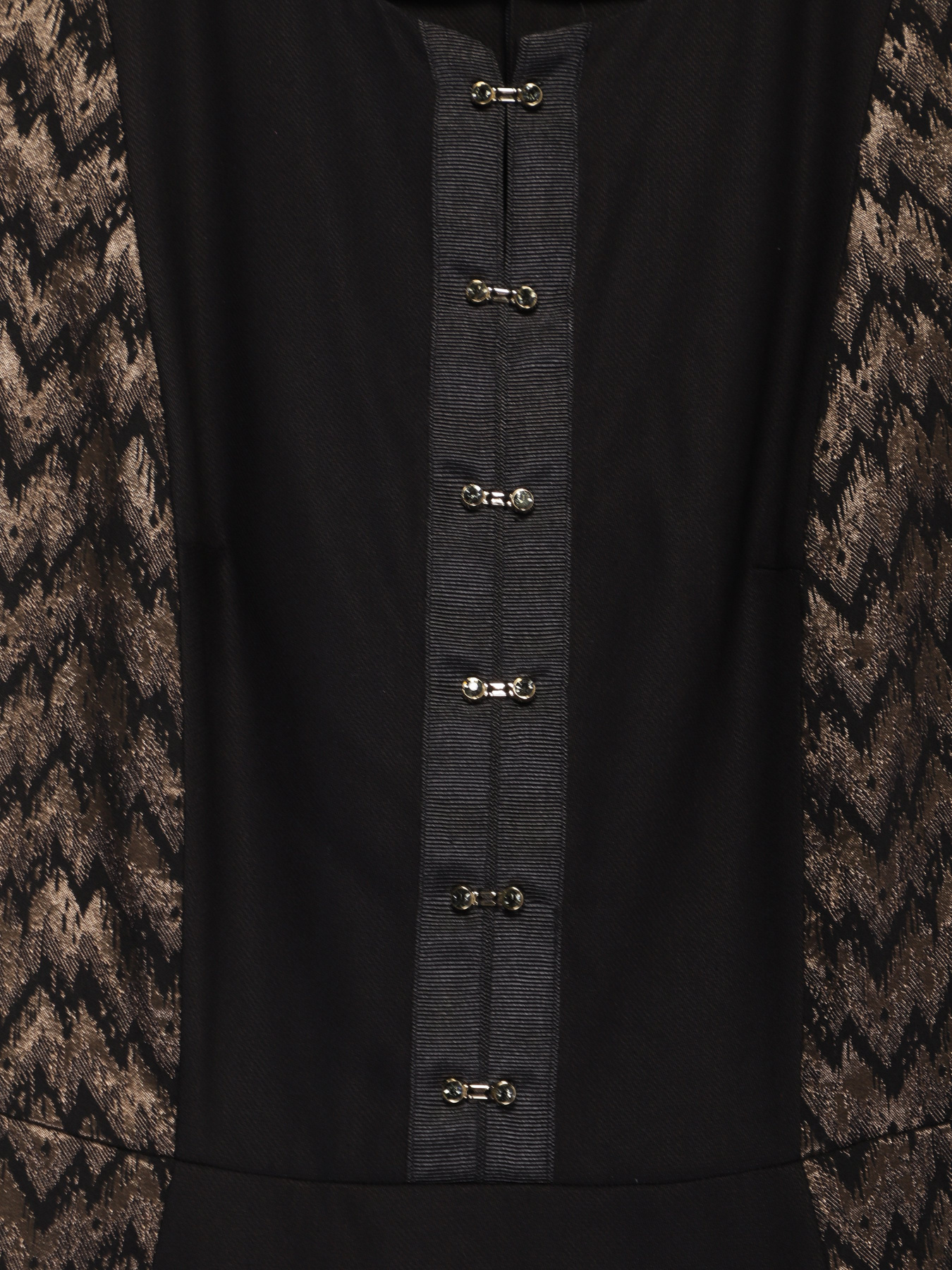 Платье миди Sassofono модель A171-CL-233171 КОРИЧНЕВИЙ Фото