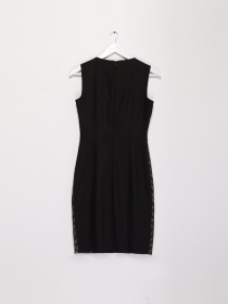 Платье миди Sassofono модель A171-CL-233171 КОРИЧНЕВИЙ Фото