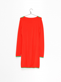 Платье мини Sassofono модель 141-SF-61446 ТЕМНО ОРАНЖЕВИЙ Фото