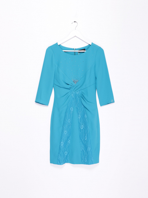 Платье мини Sassofono модель A141-SF-802171 СИНІЙ Фото