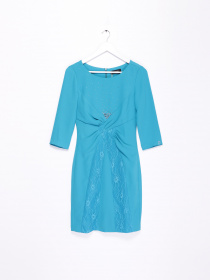 Сукня міні Sassofono модель A141-SF-802171 СИНІЙ Сукня міні Sassofono модель A141-SF-802171 СИНІЙ Фото