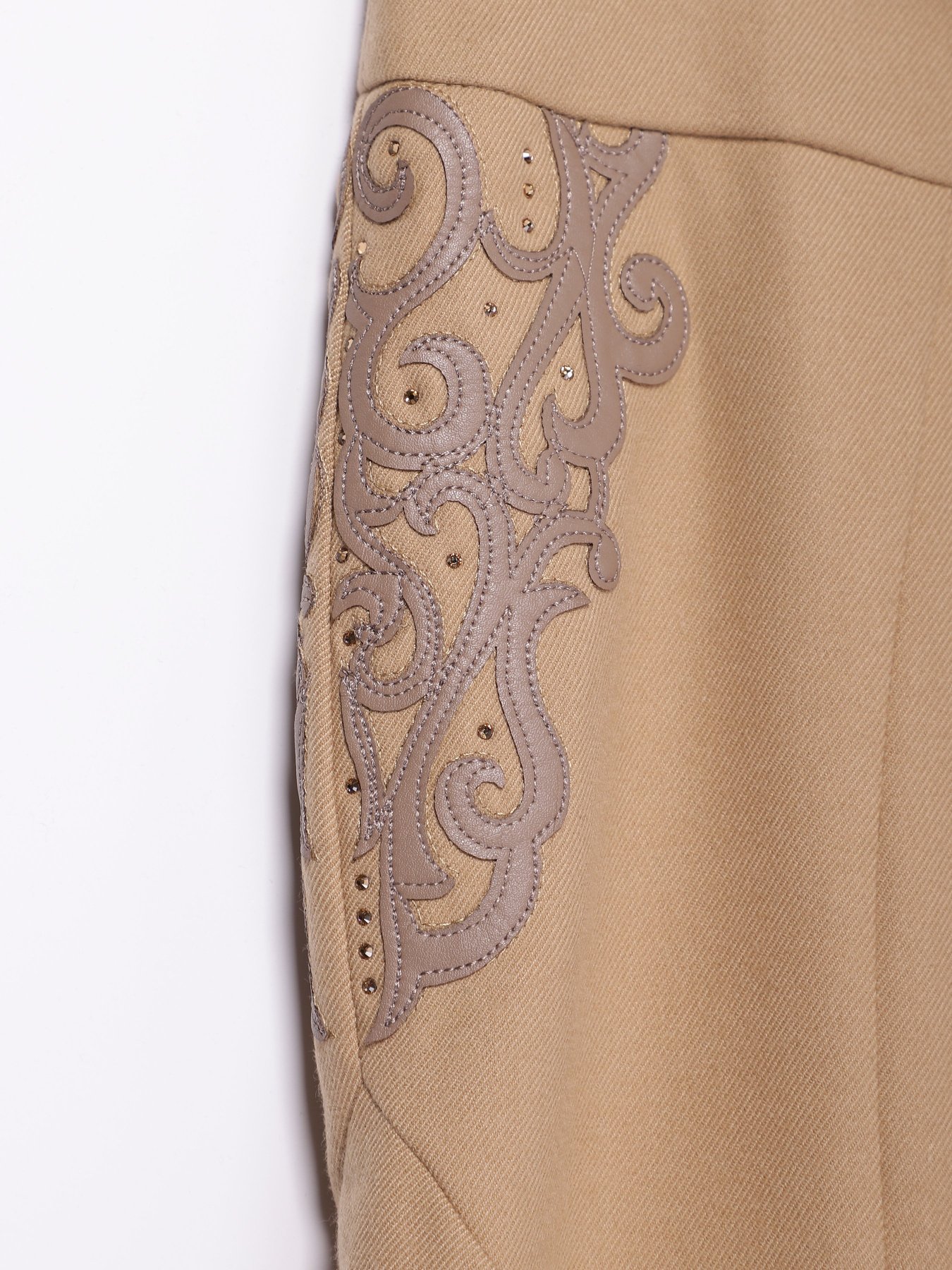 Юбка мини Sassofono модель A141-SF-807081 БЕЖЕВИЙ Фото