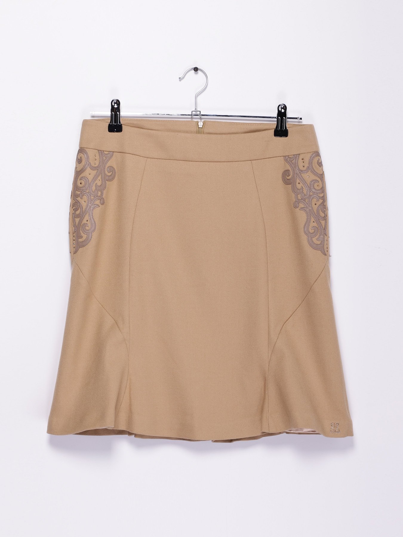 Юбка мини Sassofono модель A141-SF-807081 БЕЖЕВИЙ Фото