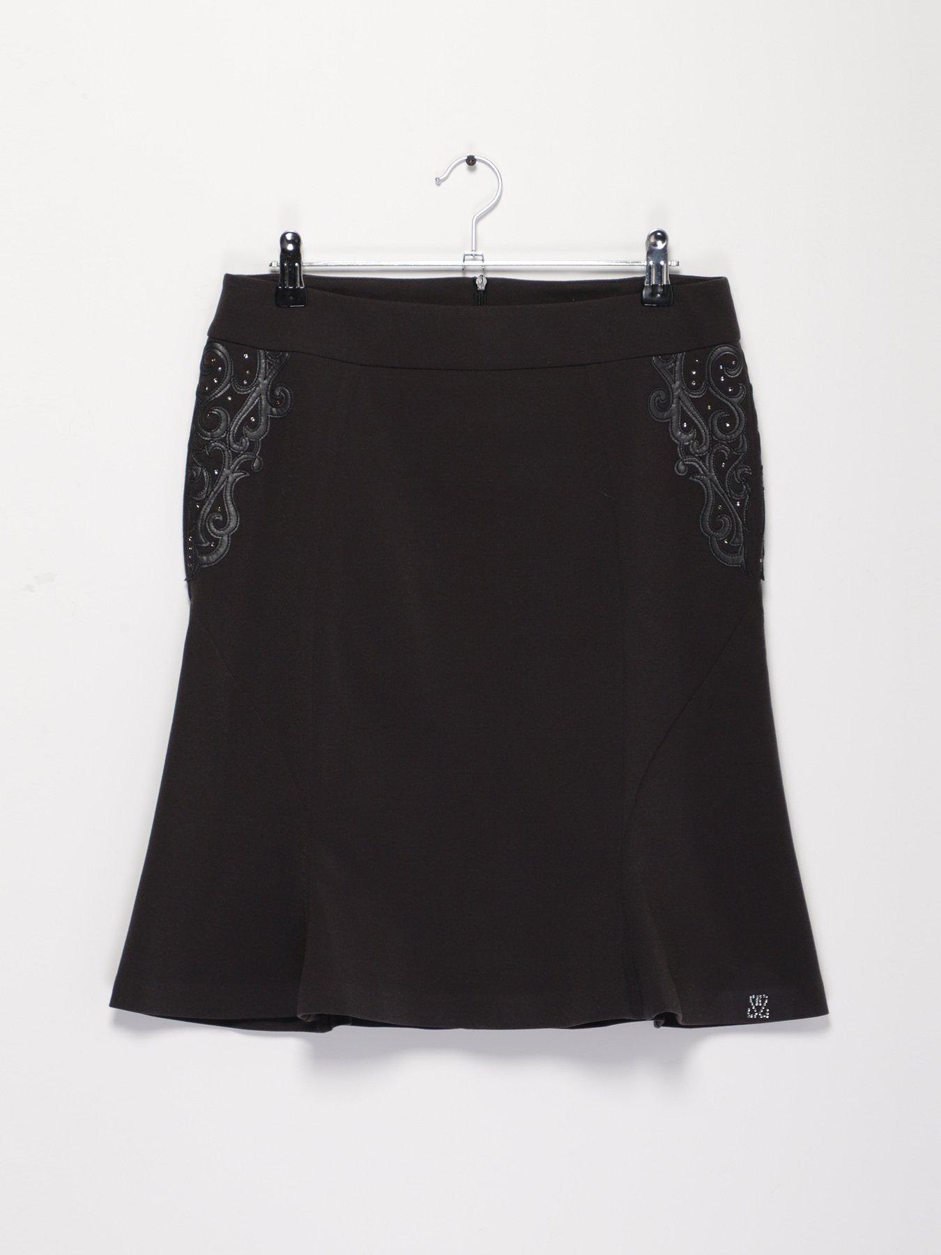 Юбка мини Sassofono модель A141-SF-807082 АНТРАЦИТ Фото