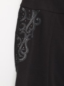 Юбка мини Sassofono модель A141-SF-807082 АНТРАЦИТ Фото