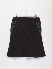 Юбка мини Sassofono модель A141-SF-807082 АНТРАЦИТ Фото