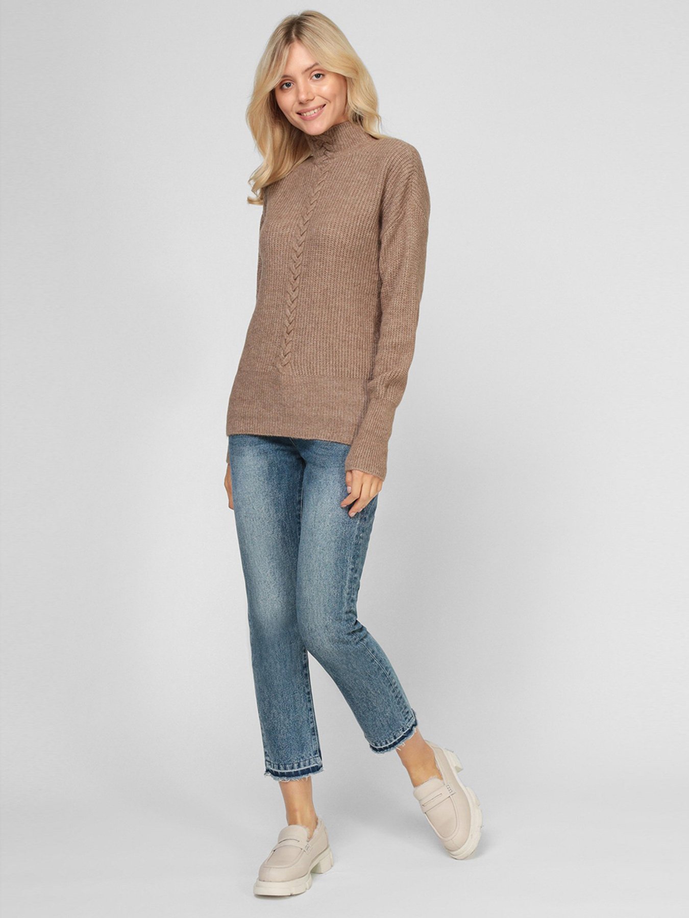 Свитер Sassofono модель A201-SC-27643, Норковий Фото