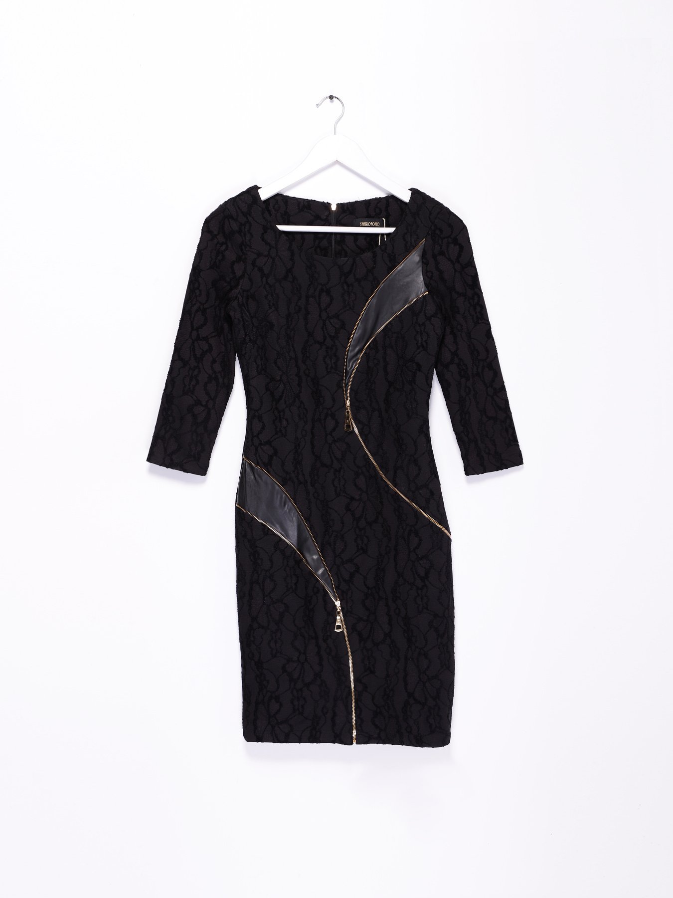 Платье мини Sassofono модель A151-SF-302179 ЧОРНИЙ Фото