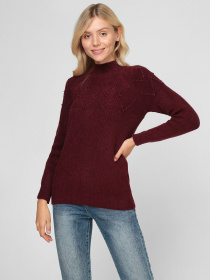 Свитер Sassofono модель A201-SC-27650, Бордовий Фото