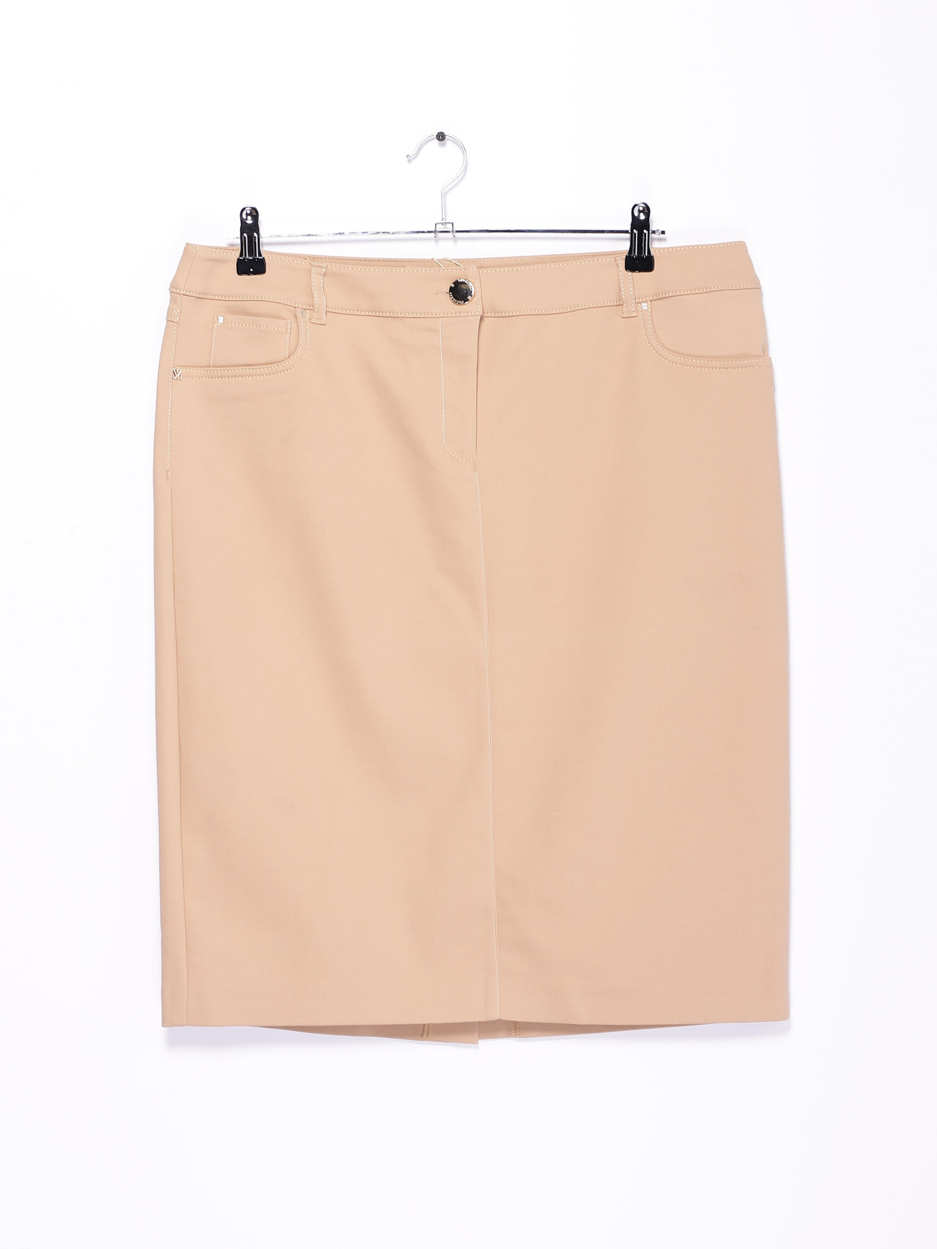 Юбка мини Sassofono модель A161-SF-416081 БЕЖЕВИЙ Фото