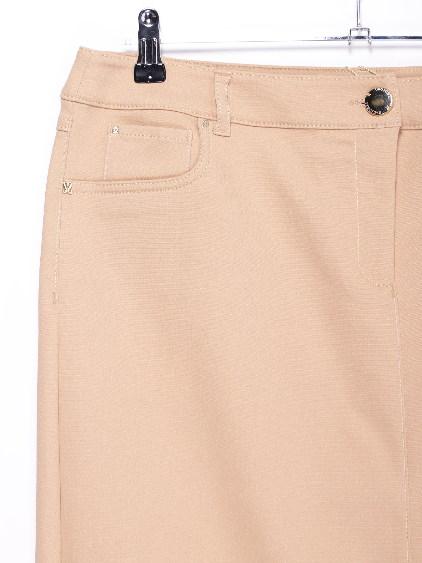 Спідниця міні Sassofono модель A161-SF-416081 БЕЖЕВИЙ Спідниця міні Sassofono модель A161-SF-416081 БЕЖЕВИЙ Фото