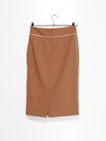 Юбка миди Sassofono модель A171-SF-231081 СВІТЛО КОРИЧНЕВИЙ Фото