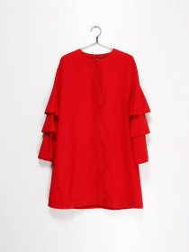 Платье мини Sassofono модель A172-SC-243291 ЧЕРВОНИЙ Фото