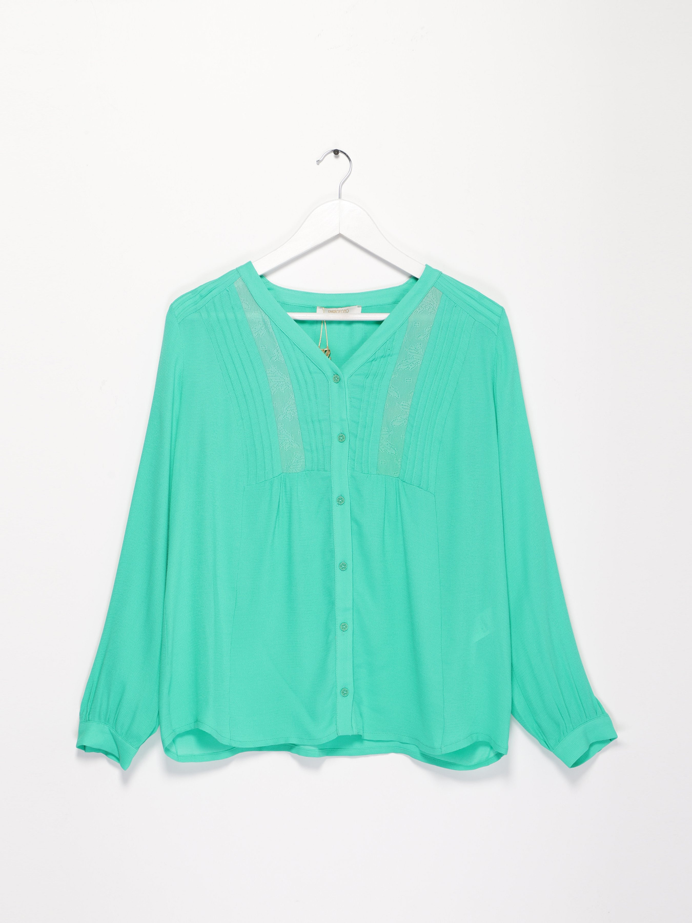 Блуза Sassofono модель A172-SF-271151 ЗЕЛЕНИЙ Фото