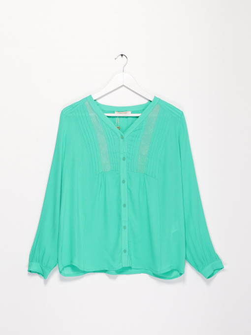 Блуза Sassofono модель A172-SF-271151 ЗЕЛЕНИЙ Фото