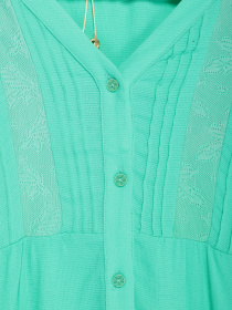 Блуза Sassofono модель A172-SF-271151 ЗЕЛЕНИЙ Фото