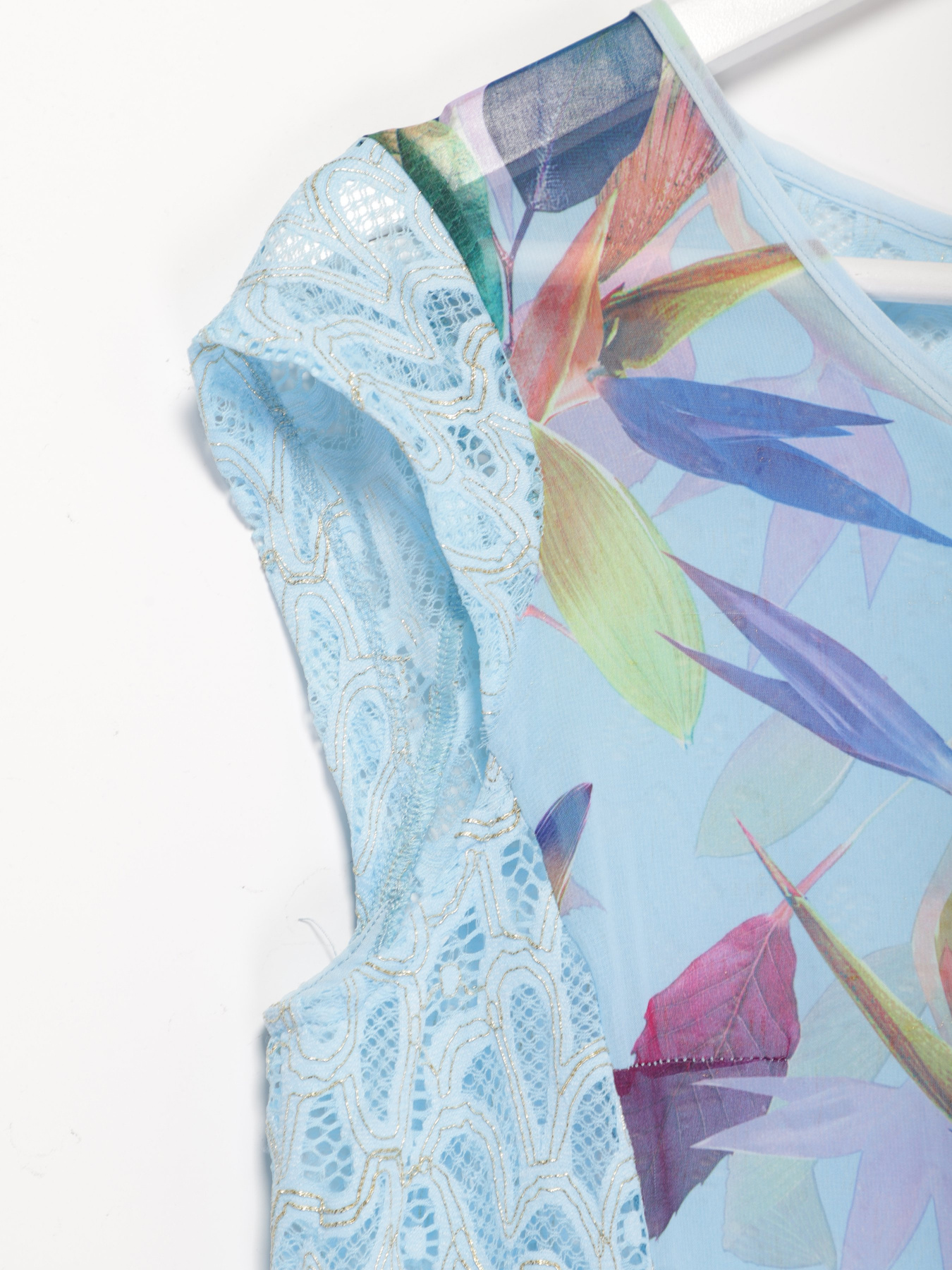 Блуза Sassofono модель A182-SC-209114 БЛАКИТНИЙ Фото