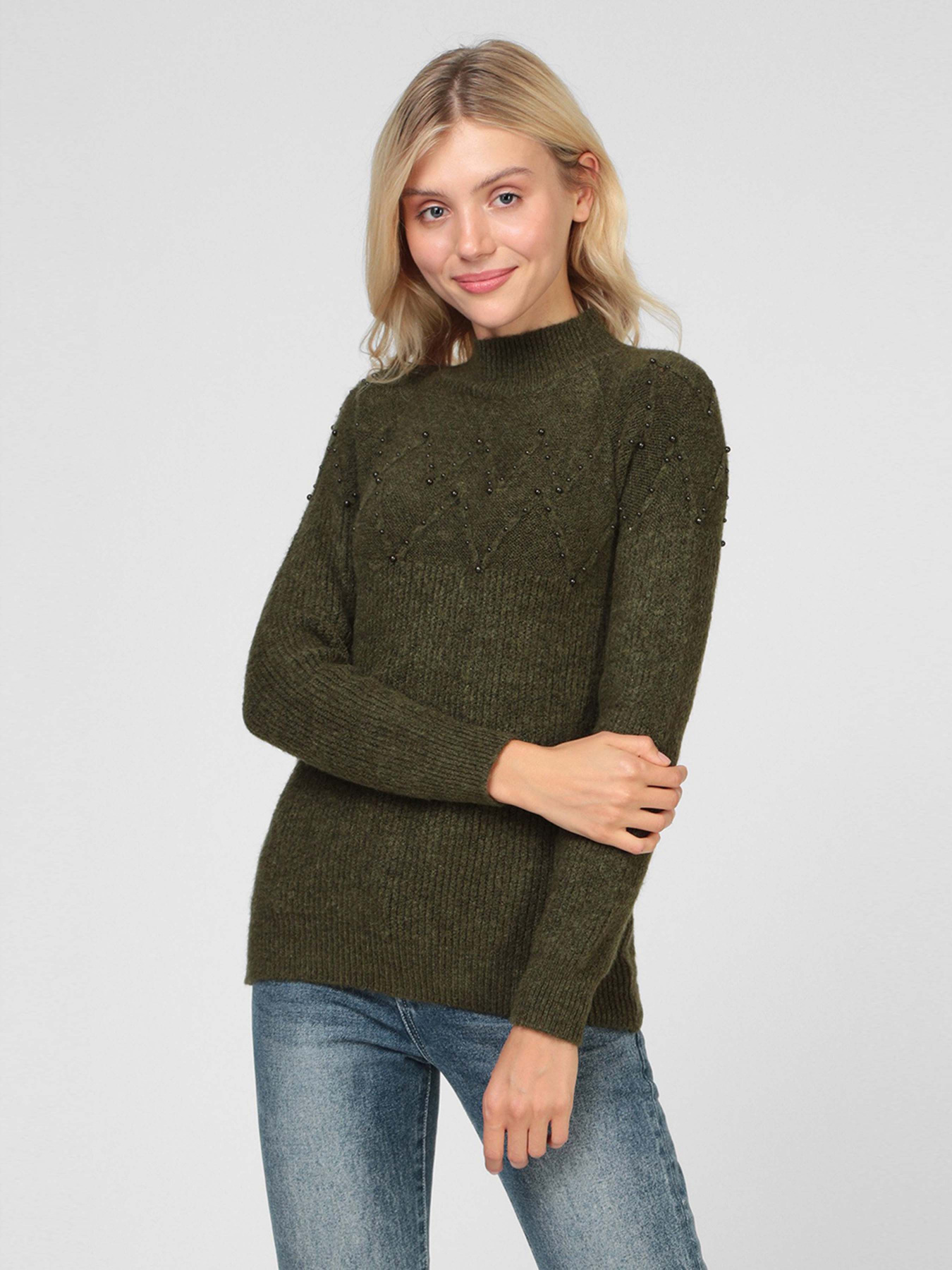 Свитер Sassofono модель A201-SC-27650, Хакі Фото