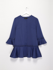 Тренч Sassofono модель A182-SC-278291-1 Синій Фото