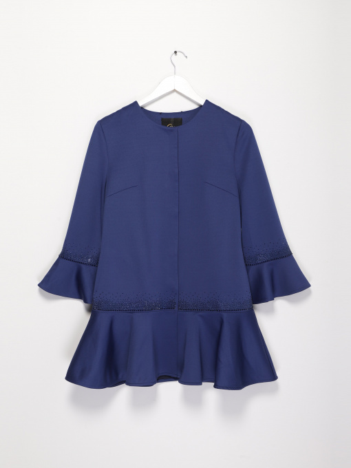 Тренч Sassofono модель A182-SC-278291-1 Синій Фото