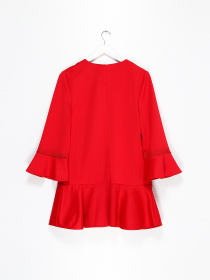 Тренч Sassofono модель A182-SC-278291-1 ЧЕРВОНИЙ Фото