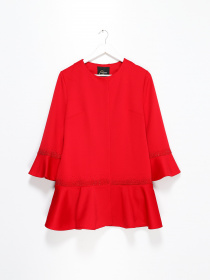 Тренч Sassofono модель A182-SC-278291-1 ЧЕРВОНИЙ Фото