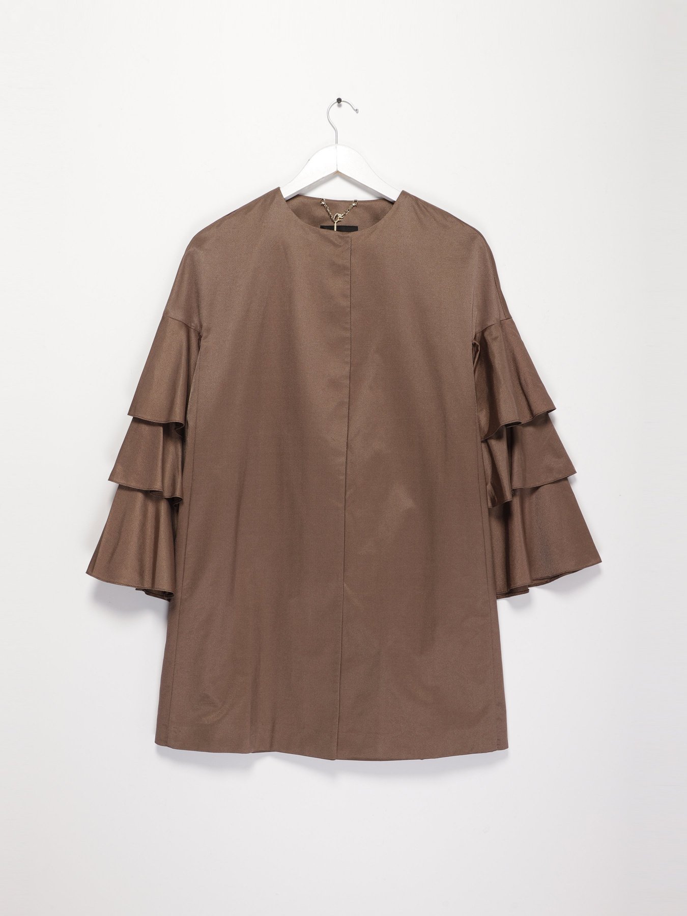 Тренч Sassofono модель A182-SC-306291 ЗЕМЛЯНИЙ Фото